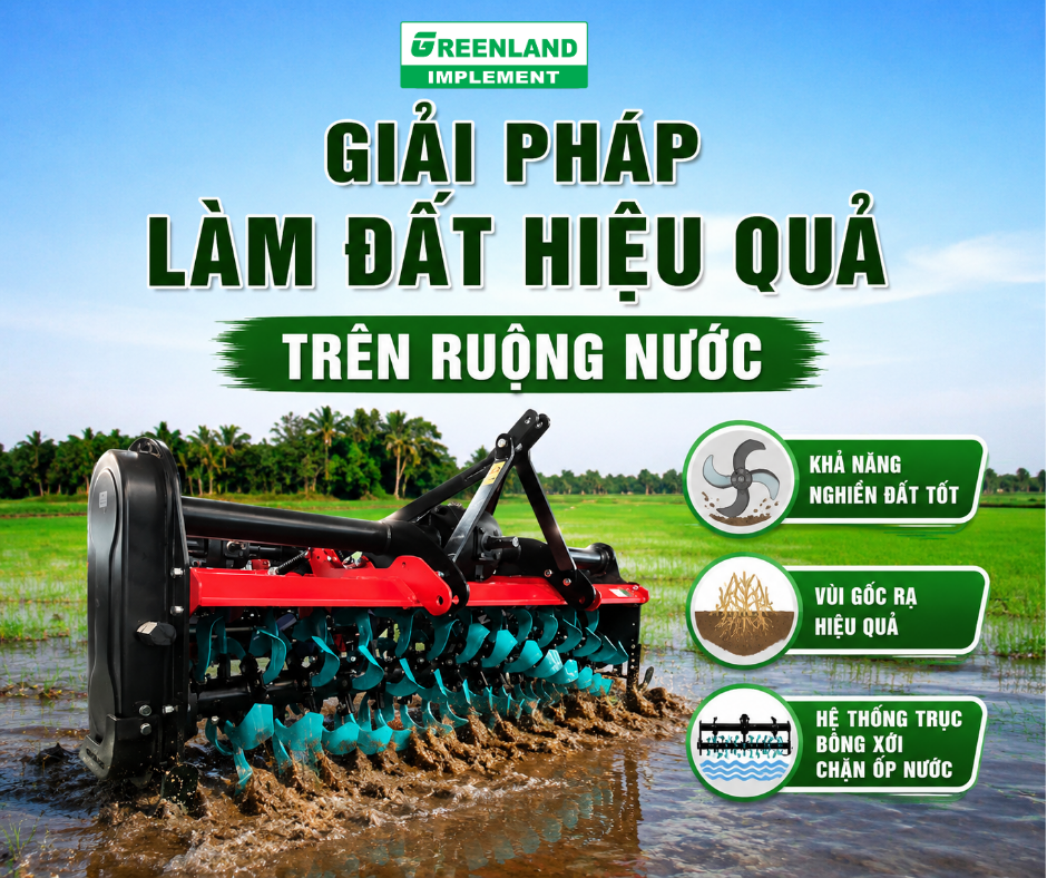 DÀN XỚI KBR180-SO1 - GIẢI PHÁP CHO ĐIỀU KIỆN RUỘNG NƯỚC