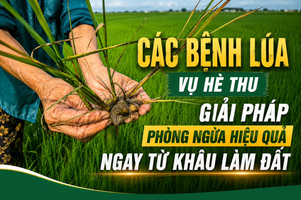 CÁC BỆNH LÚA VỤ HÈ THU: GIẢI PHÁP PHÒNG NGỪA HIỆU QUẢ NGAY TỪ KHÂU LÀM ĐẤT CÁC BỆNH LÚA VỤ HÈ THU: GIẢI PHÁP PHÒNG NGỪA HIỆU QUẢ NGAY TỪ KHÂU LÀM ĐẤT
