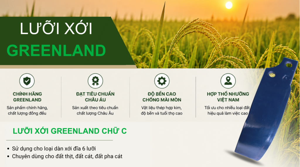 LƯỠI XỚI GREENLAND CHỮ C