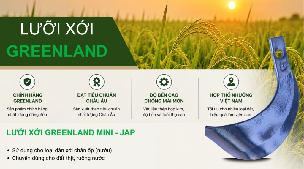 LƯỠI XỚI GREENLAND MINI - JAP